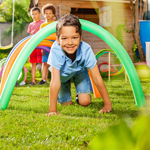 Kids playing outside